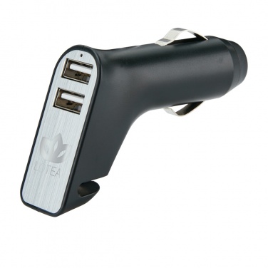 Logotrade corporate gift image of: Dual port car charger with belt cutter and hammer