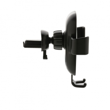 Logo trade promotional products picture of: RCS recycled plastic 10W wireless charging car holder