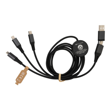 Logotrade promotional giveaway picture of: Terra RCS recycled aluminium 120cm 6-in-1 cable