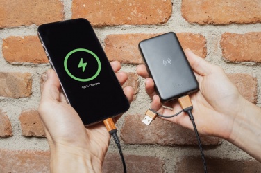 Logo trade promotional merchandise image of: Ohio RCS certified recycled plastic 6-in-1 cable