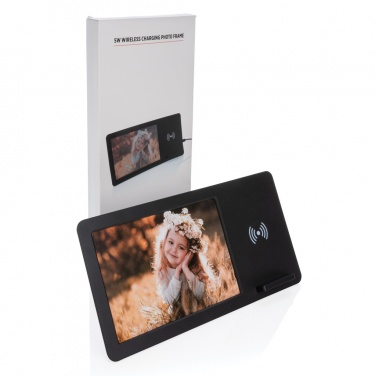 Logotrade corporate gift picture of: 5W Wireless charger and photo frame