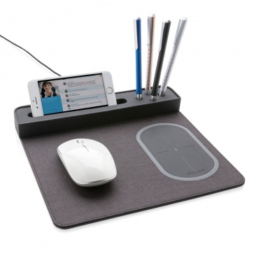 Logo trade promotional product photo of: Air mousepad with 5W wireless charging and USB