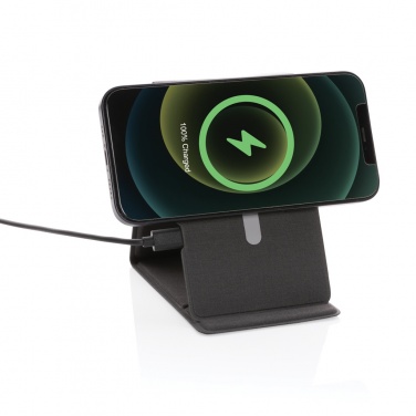Logo trade corporate gift photo of: Artic Magnetic 10W wireless charging phone stand