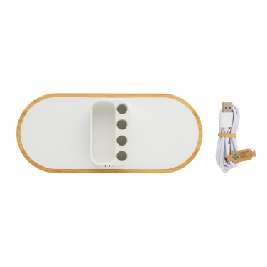 Logo trade promotional merchandise photo of: Ontario RCS rplastic 10W dual wireless