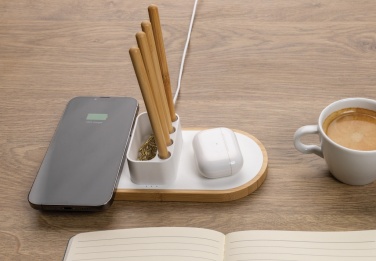 Logotrade business gift image of: Ontario RCS rplastic 10W dual wireless