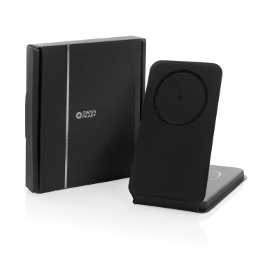 Logo trade business gift photo of: Swiss Peak RCS rPU 15W  3-in-1 magnetic wireless charger