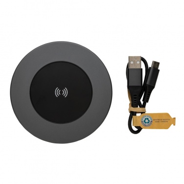 Logotrade promotional gift image of: Terra RCS recycled aluminium 10W wireless charger
