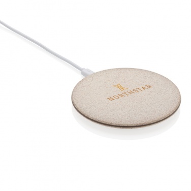 Logotrade business gift image of: 5W Wheat straw wireless charger