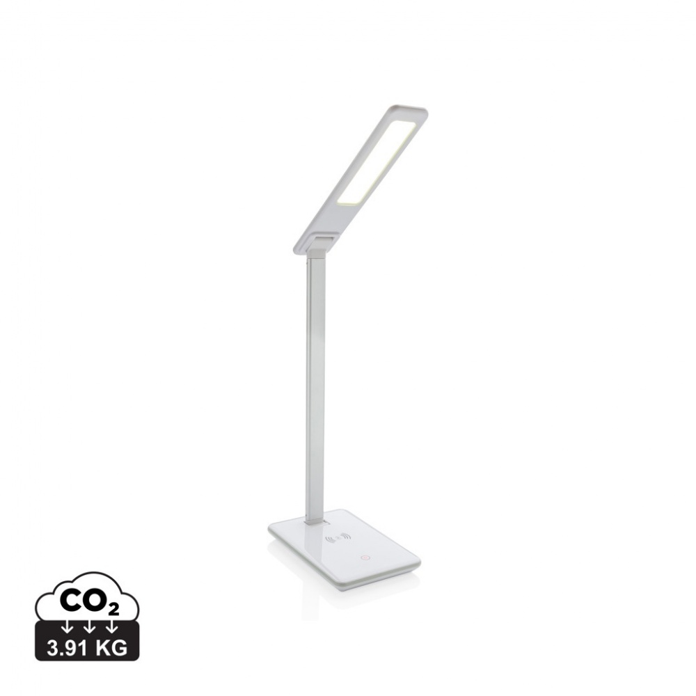 Logo trade promotional gift photo of: 5W Wireless Charging Desk Lamp