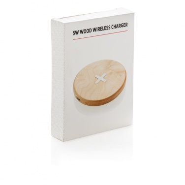 Logo trade advertising product photo of: 5W wood wireless charger