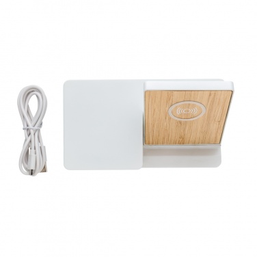 Logo trade promotional item photo of: Ontario 5W wireless charger with speaker