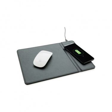 Logo trade promotional giveaways picture of: Mousepad with 5W wireless charging