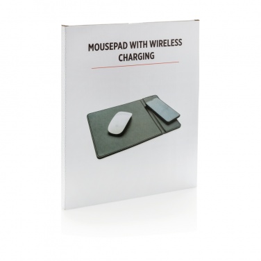 Logo trade promotional merchandise picture of: Mousepad with 5W wireless charging