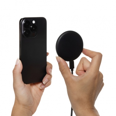 Logotrade promotional merchandise picture of: Magnapad 15W RCS rplastic magnetic 3 in 1 charging pad