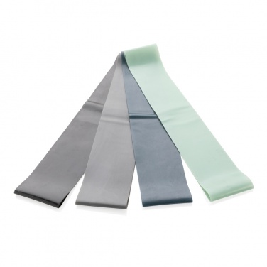 Logo trade advertising product photo of: 4pc elastic fitness bands in pouch