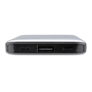 Logo trade promotional giveaway photo of: 5.000 mAh Pocket Powerbank with integrated cables