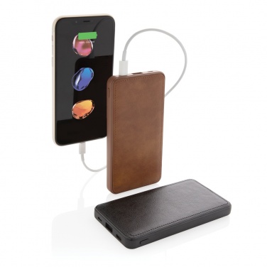 Logo trade corporate gift photo of: Tusca 10.000 mAh PU powerbank