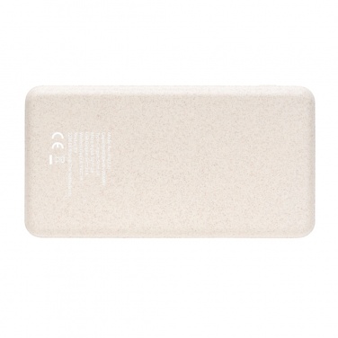 Logotrade promotional item picture of: Cork and Wheat Straw 8.000 mAh 5W wireless powerbank