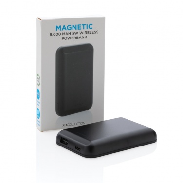 Logo trade advertising product photo of: Magnetic 5.000 mAh 5W wireless powerbank