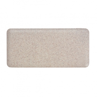 Logo trade promotional gifts image of: 10.000 mah wheat straw powerbank