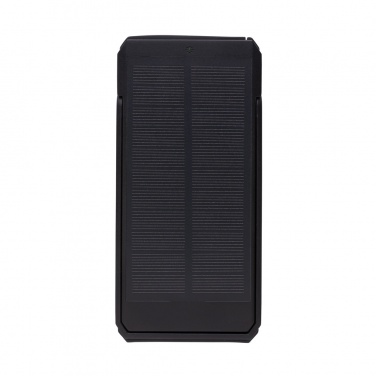 Logo trade promotional giveaway photo of: Skywave RCS recycled plastic solar powerbank 10000 mAh