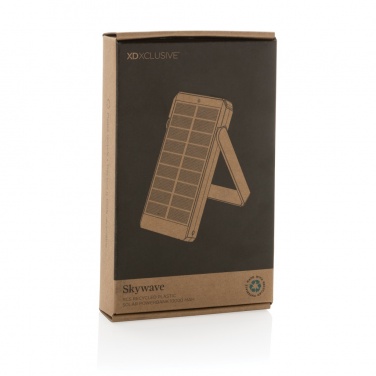 Logotrade advertising product image of: Skywave RCS recycled plastic solar powerbank 10000 mAh
