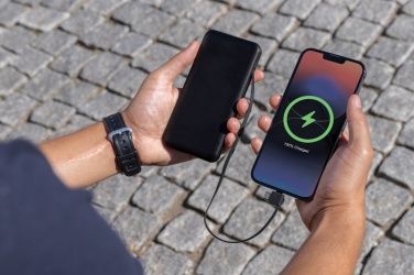 Logo trade promotional product photo of: Lockhart RCS recycled plastic 10.000 with integrated cables