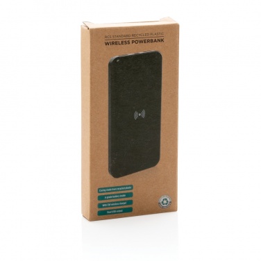 Logotrade promotional item picture of: RCS standard recycled plastic wireless powerbank