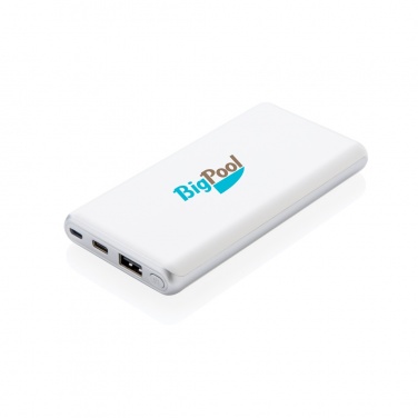 Logo trade corporate gifts image of: Ultra fast 10.000 mAh powerbank with PD