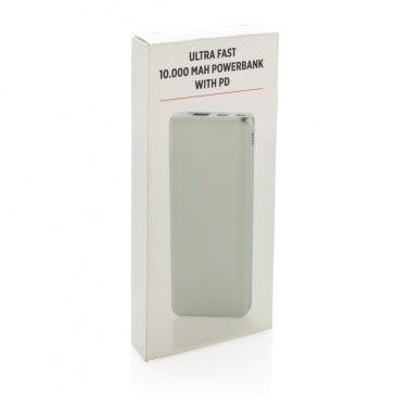 Logotrade promotional item picture of: Ultra fast 10.000 mAh powerbank with PD