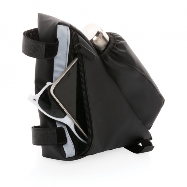 Logotrade advertising product image of: PU high visibility bike frame bag with bottle holder