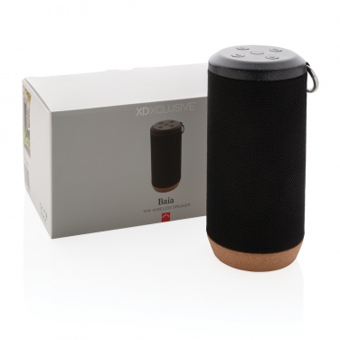 Logotrade promotional gift picture of: Baia 10W wireless speaker, cork