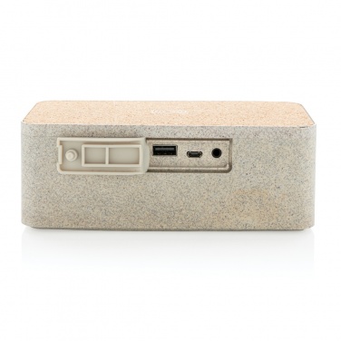 Logo trade promotional products picture of: Wheatstraw wireless charging speaker