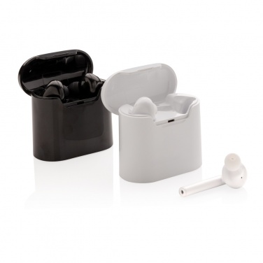Logo trade advertising products picture of: Liberty wireless earbuds in charging case