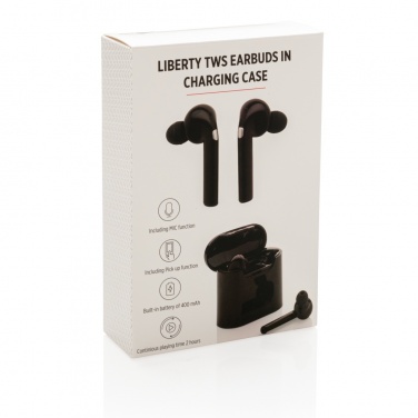 Logotrade corporate gifts photo of: Liberty wireless earbuds in charging case