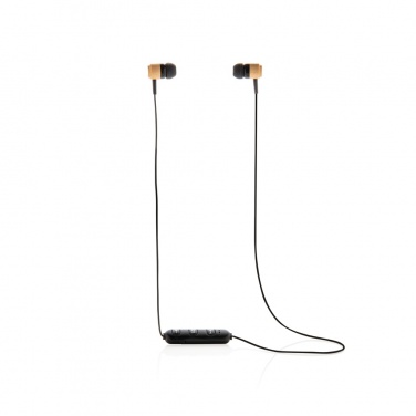 Logotrade advertising product image of: Bamboo wireless earbuds