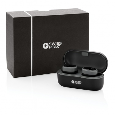 Logo trade promotional items picture of: Swiss peak TWS earbuds