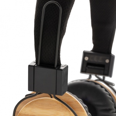 Logotrade promotional item image of: Bamboo wireless headphone