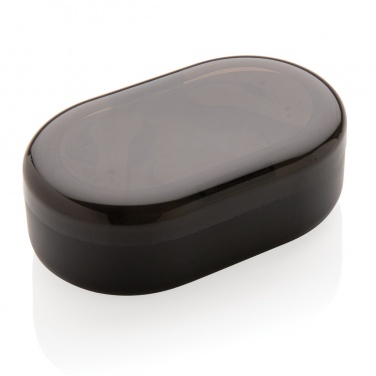 Logo trade corporate gift photo of: Light up logo TWS earbuds in charging case