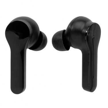 Logotrade promotional giveaway image of: Light up logo TWS earbuds in charging case