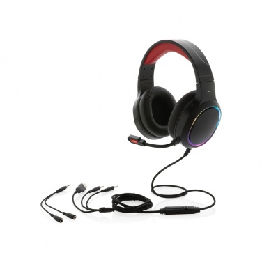 Logo trade corporate gifts picture of: RGB gaming headset