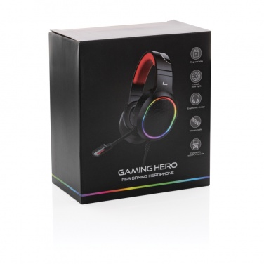 Logo trade promotional gifts image of: RGB gaming headset