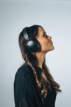 Logo trade promotional merchandise picture of: Urban Vitamin Cupertino RCS rplastic ANC headphone