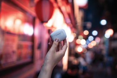 Logotrade promotional giveaway picture of: RCS recycled plastic Liberty Pro wireless earbuds