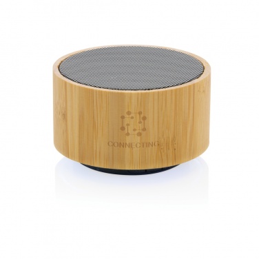 Logotrade corporate gift picture of: RCS recycled plastic and bamboo 3W wireless speaker