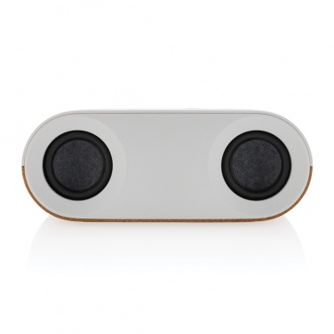 Logo trade business gift photo of: Oregon RCS recycled plastic and cork 10W speaker
