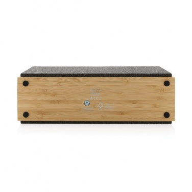 Logo trade promotional item photo of: Wynn 20W bamboo wireless speaker