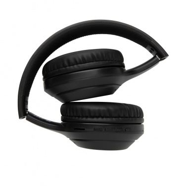 Logo trade promotional merchandise picture of: RCS standard recycled plastic headphone
