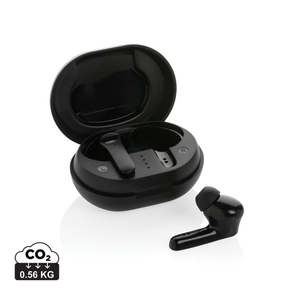 Logo trade promotional items picture of: RCS standard recycled plastic TWS earbuds