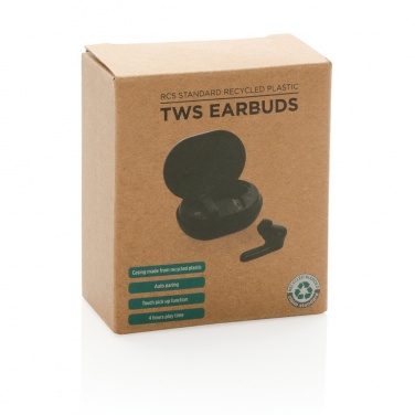 Logotrade business gift image of: RCS standard recycled plastic TWS earbuds